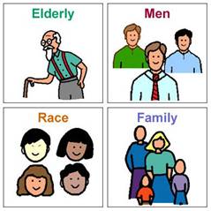 Elderly Men Race Family